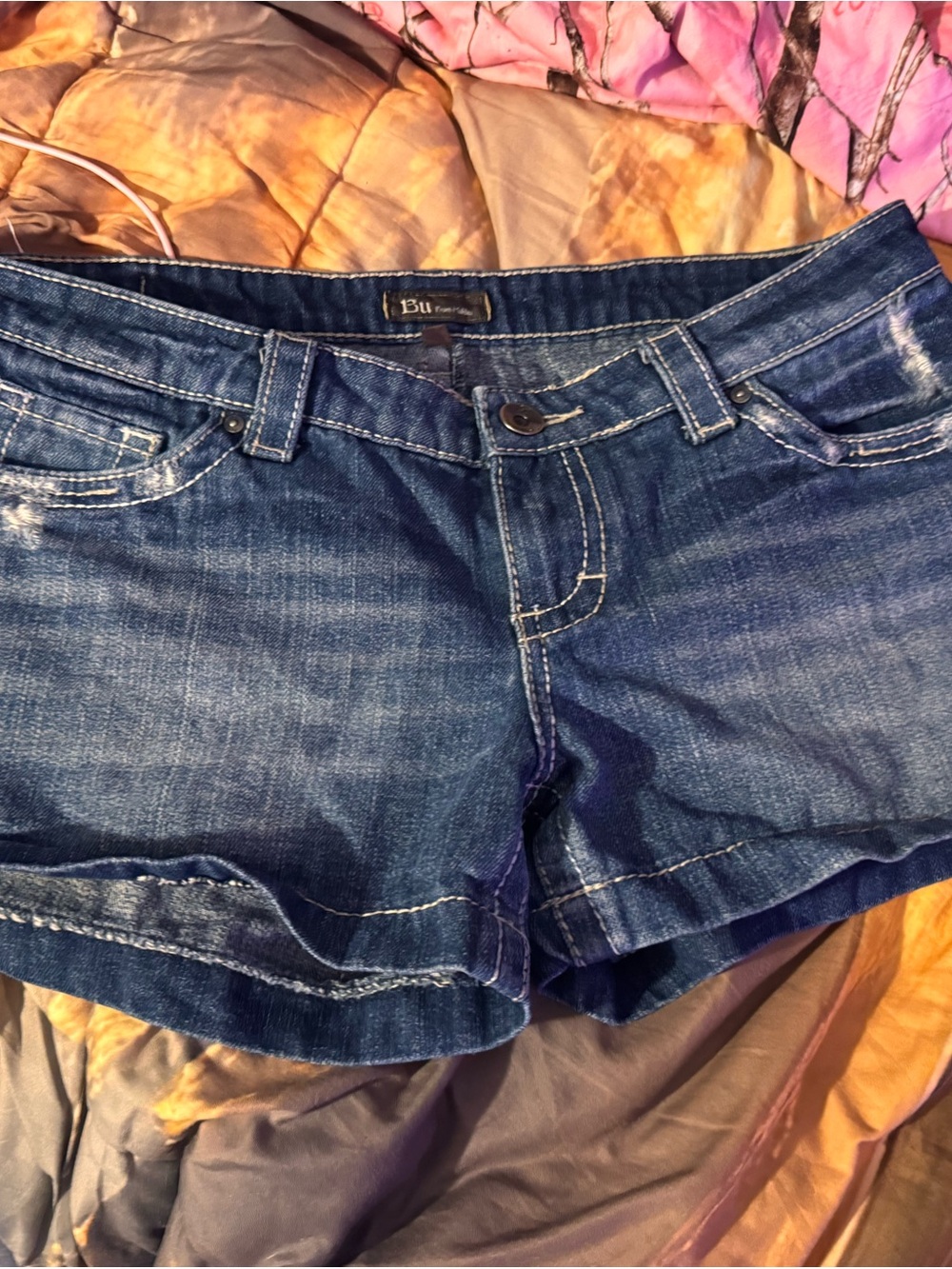 B.U.M. Women’s Dark Wash Denim Shorts - Blue